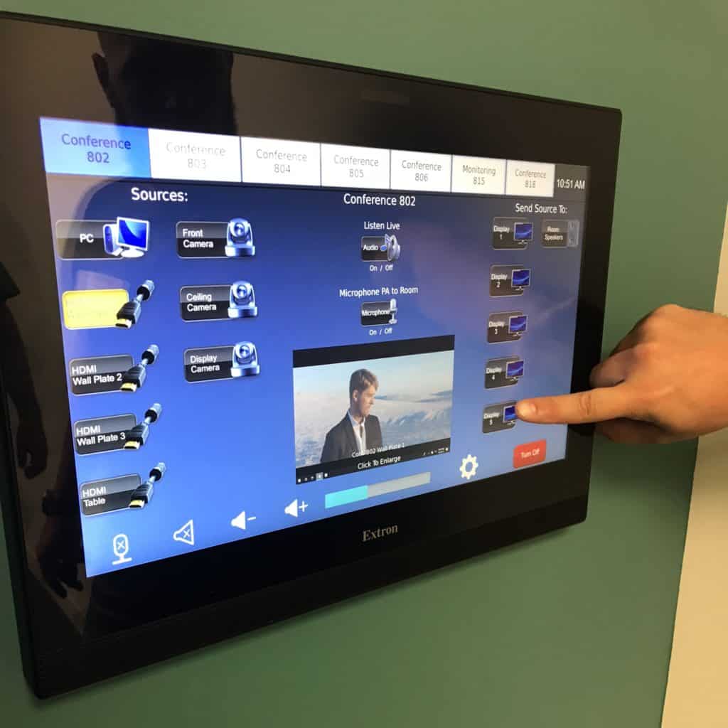 custom video conference control systems