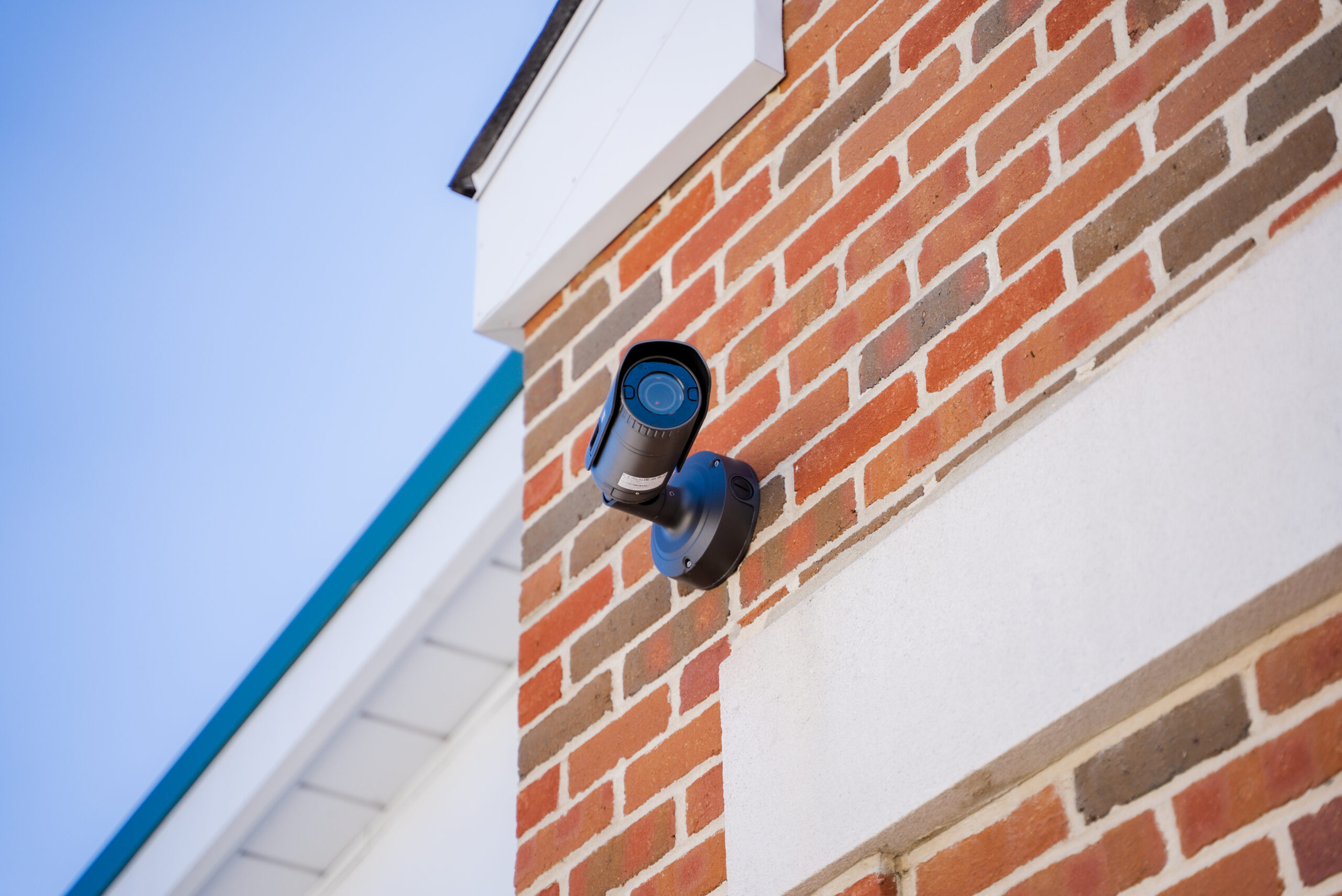 Business security camera outside of facility