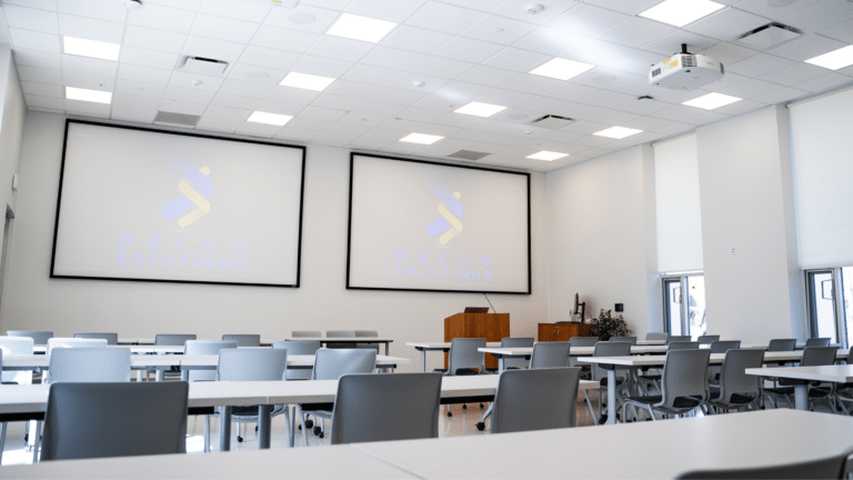 Classroom AV setup