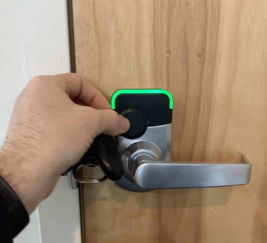 access control technology on door